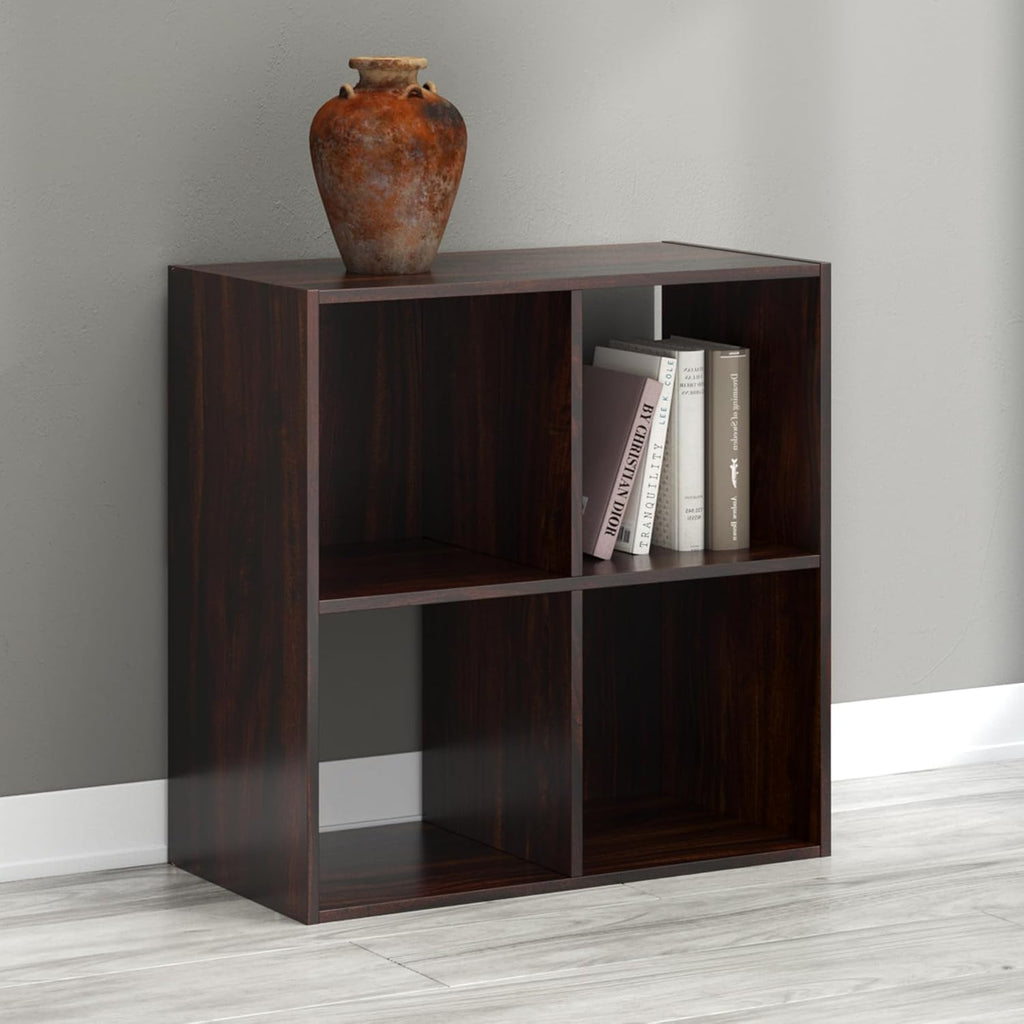 Signature Design by Ashley Glosmount 4 Cube Storage Organizer or Bookcase, Cherry & Light Brown