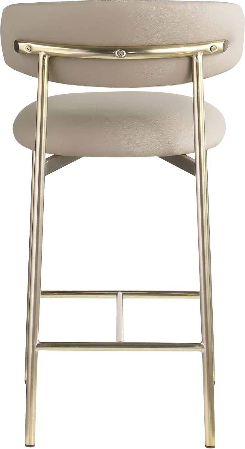 Meridian Furniture 995Taupe-C Lupita Collection Modern | Contemporary Counter...