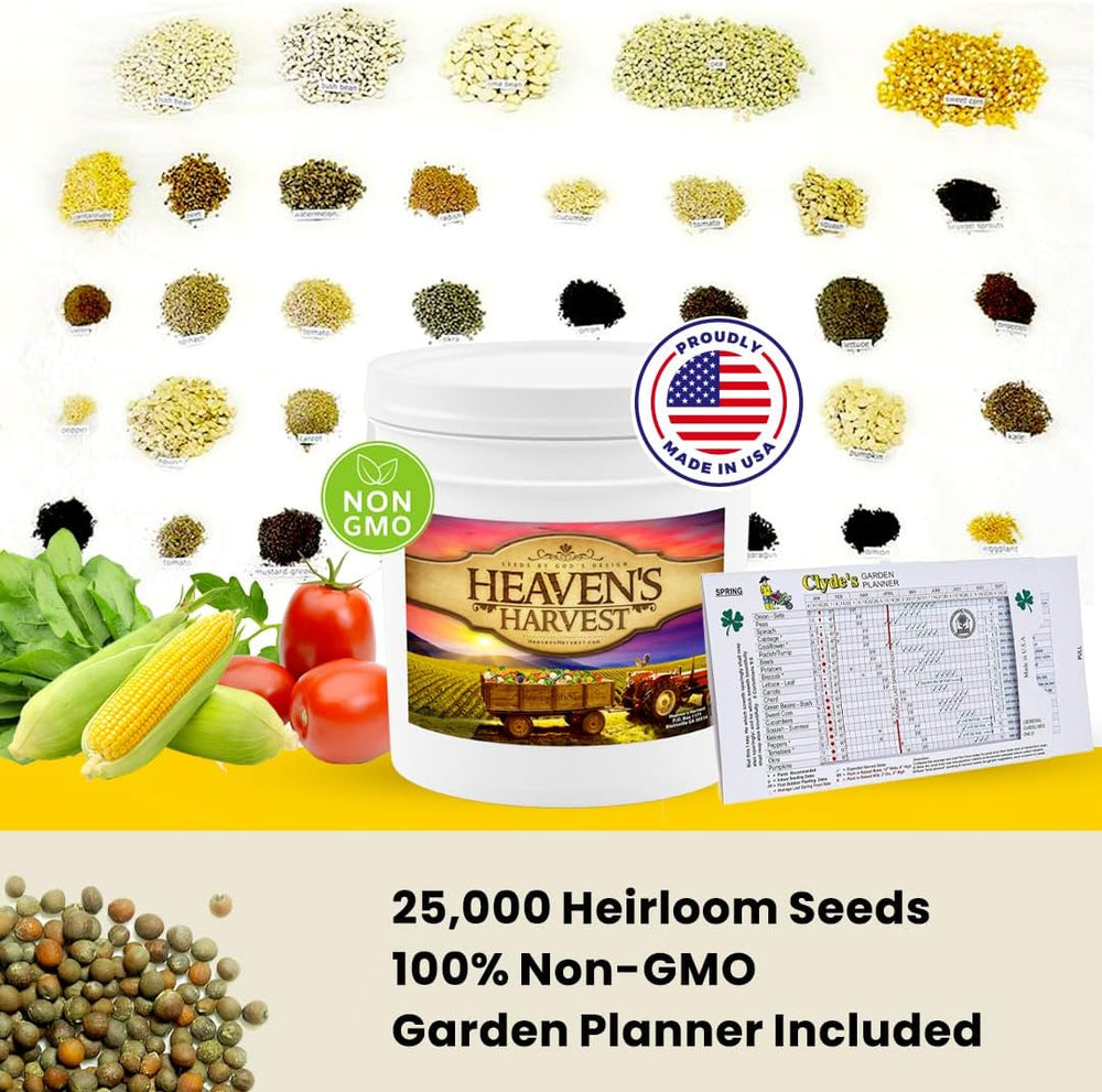 Heaven’s Harvest - 10 Year Survival Or Homestead Garden | 25k+ Heirloom Veget...