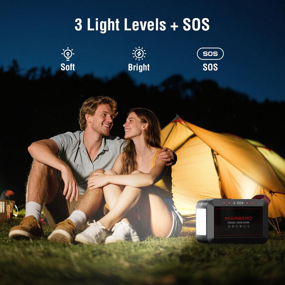 MARBERO 237Wh Solar Generator with Solar Panel Included Portable Power Statio...