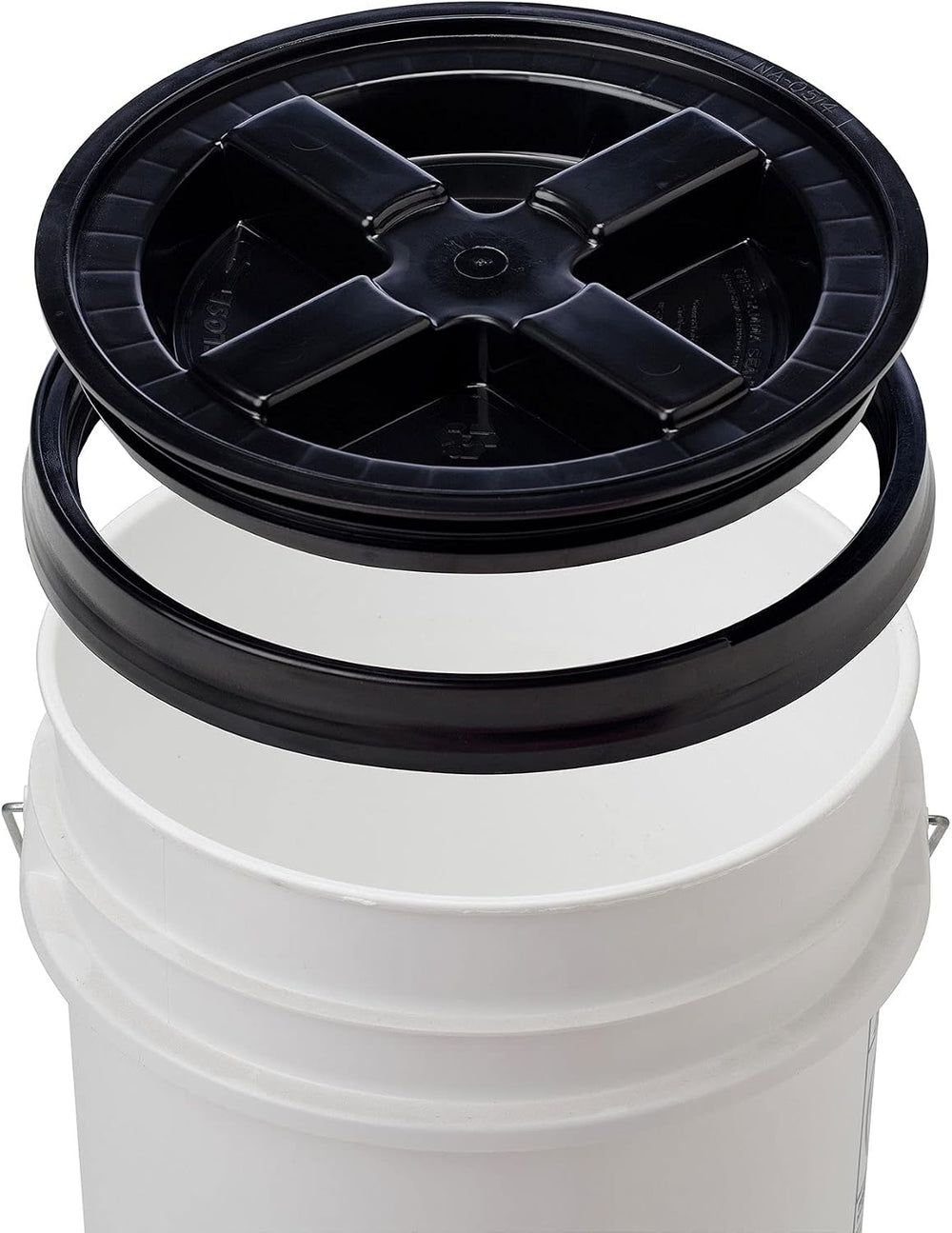 House Naturals 5 Gallon Buckets pails with Screw on Airtight Black Lids - Foo...