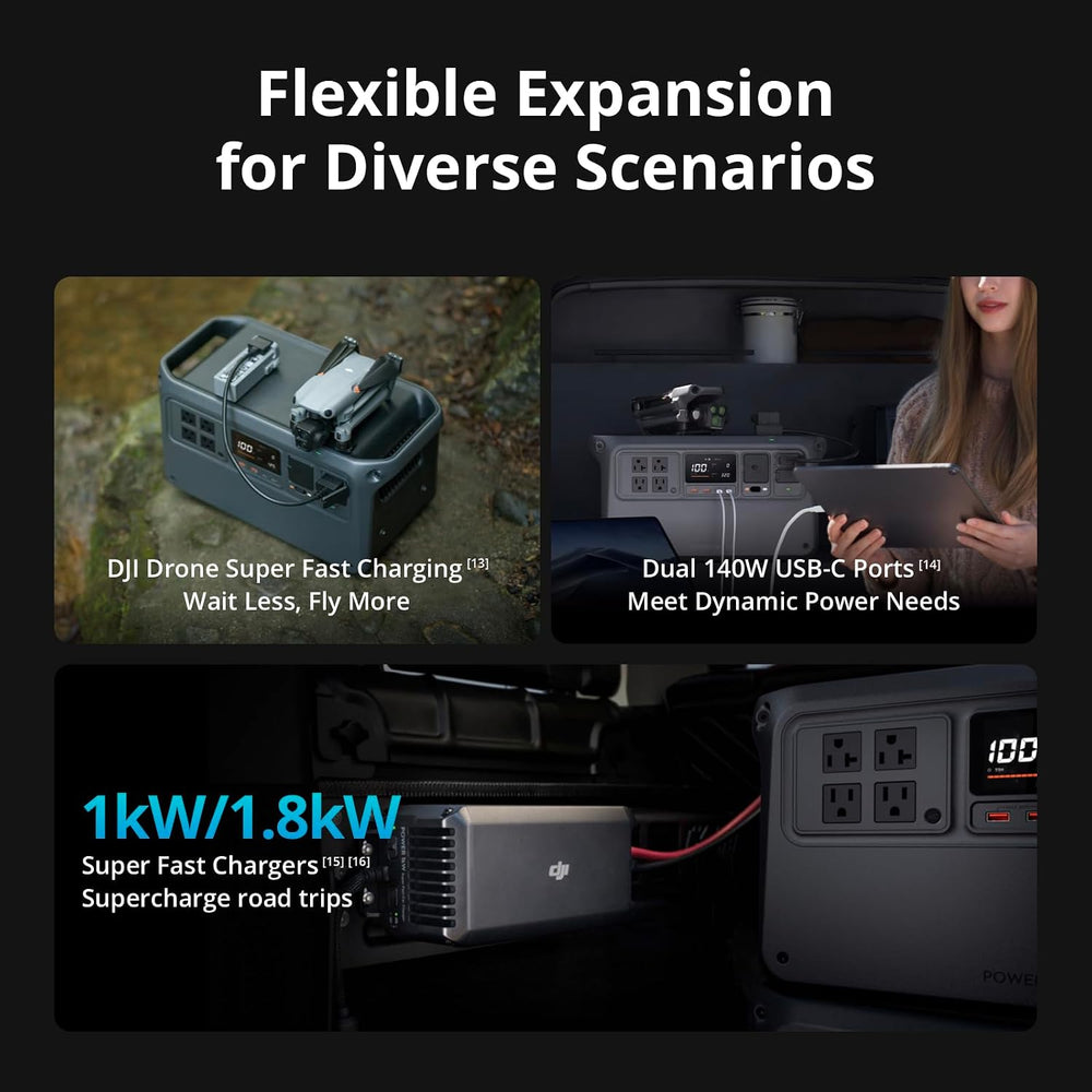 DJI Power 2000 Portable Power Station, 2048Wh LFP Battery