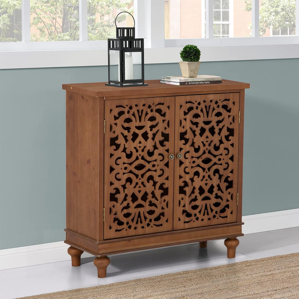 Sophia & William Entryway Buffet Cabinet with Storage, Brown Accent Cabinet