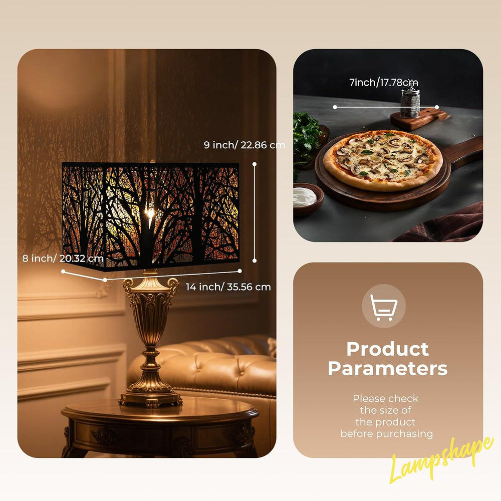 (8"+14") Top × (8"+14") Bottom × 9" High Rectangular...