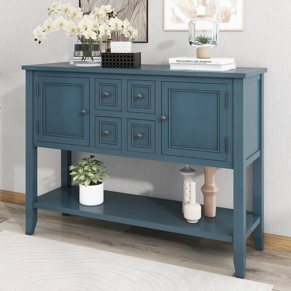 LKTART 44.5" Solid Wood Sideboard Buffet Cabinet,Entryway Console Table