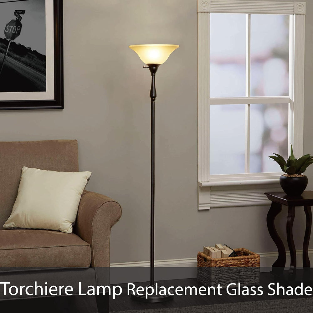 Aspen Creative Amber 23095-01A Transitional Style Replacement Torchiere Glass...