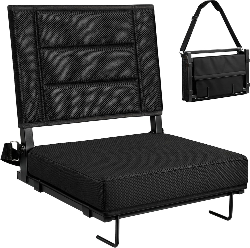 Stadium Seats for Bleachers, Bleacher Chairs with Back Support and Cushion