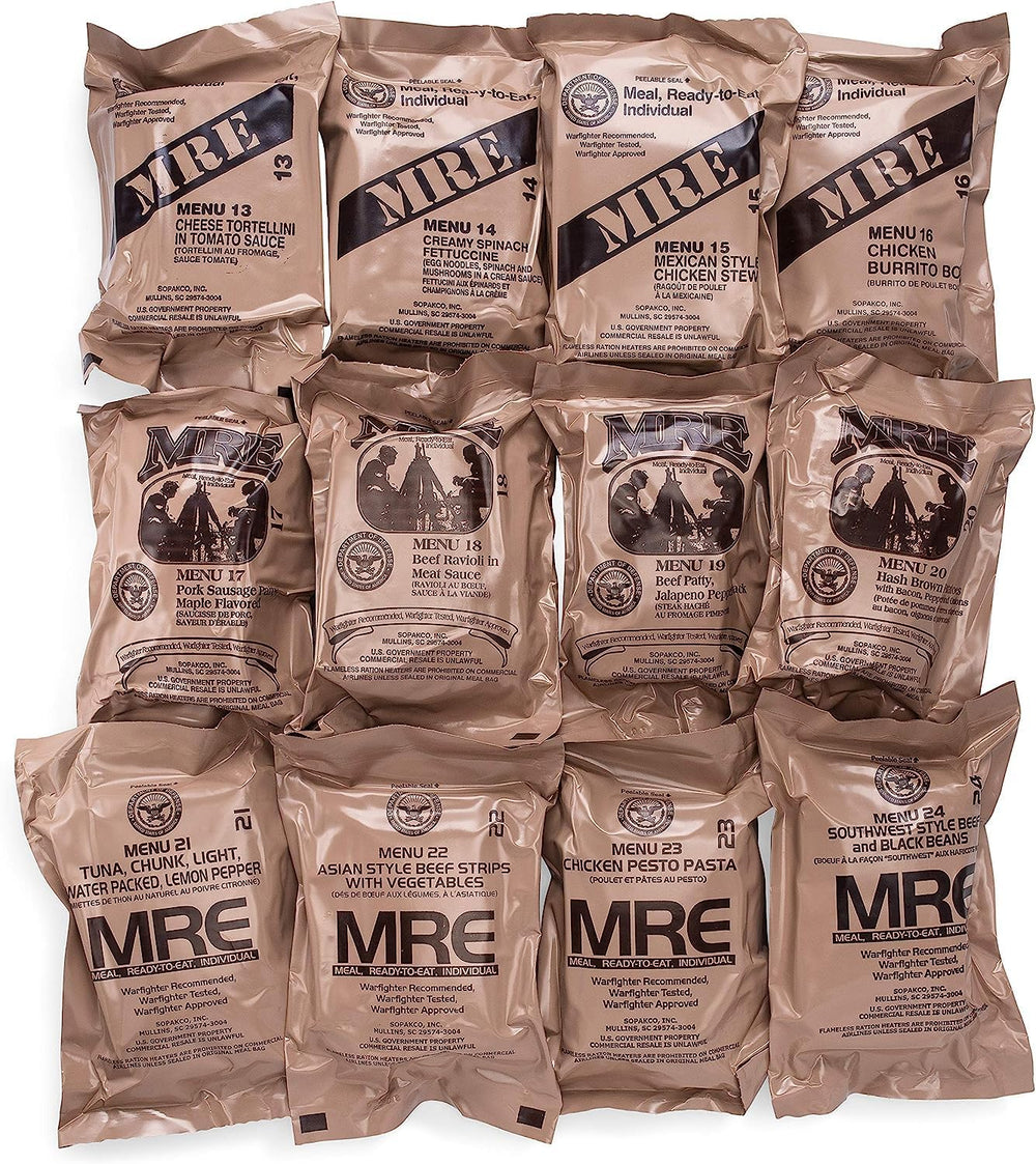 Military MRE Case, 2027 Inspection Dated- Random Case "A or B" Emer...