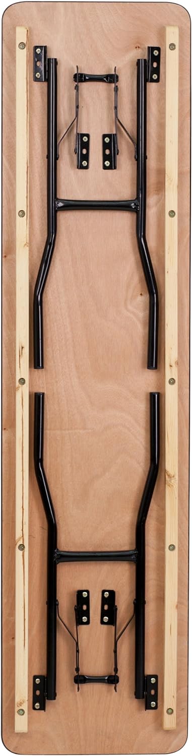 emma + oliver 72 in natural wood rectangular showing dimensions