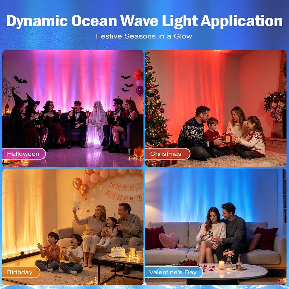 Ocean Wave Aurora Projector Lamp