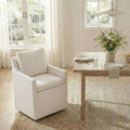 KISLOT Upholstered Dining Chairs Set of 1 with Washable Cover, Oatmeal