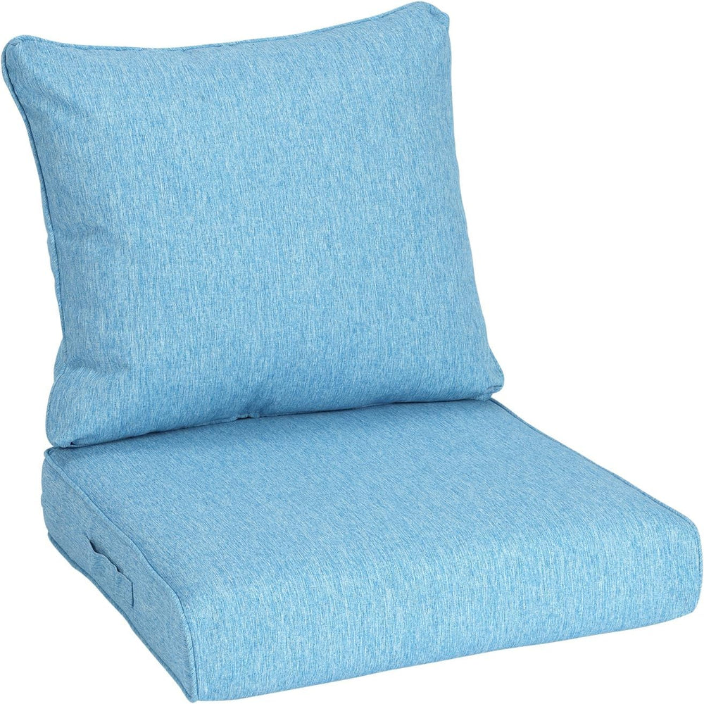 Aoodor 21" x 21" Patio Deep Seat Cushion Set, Lake Blue