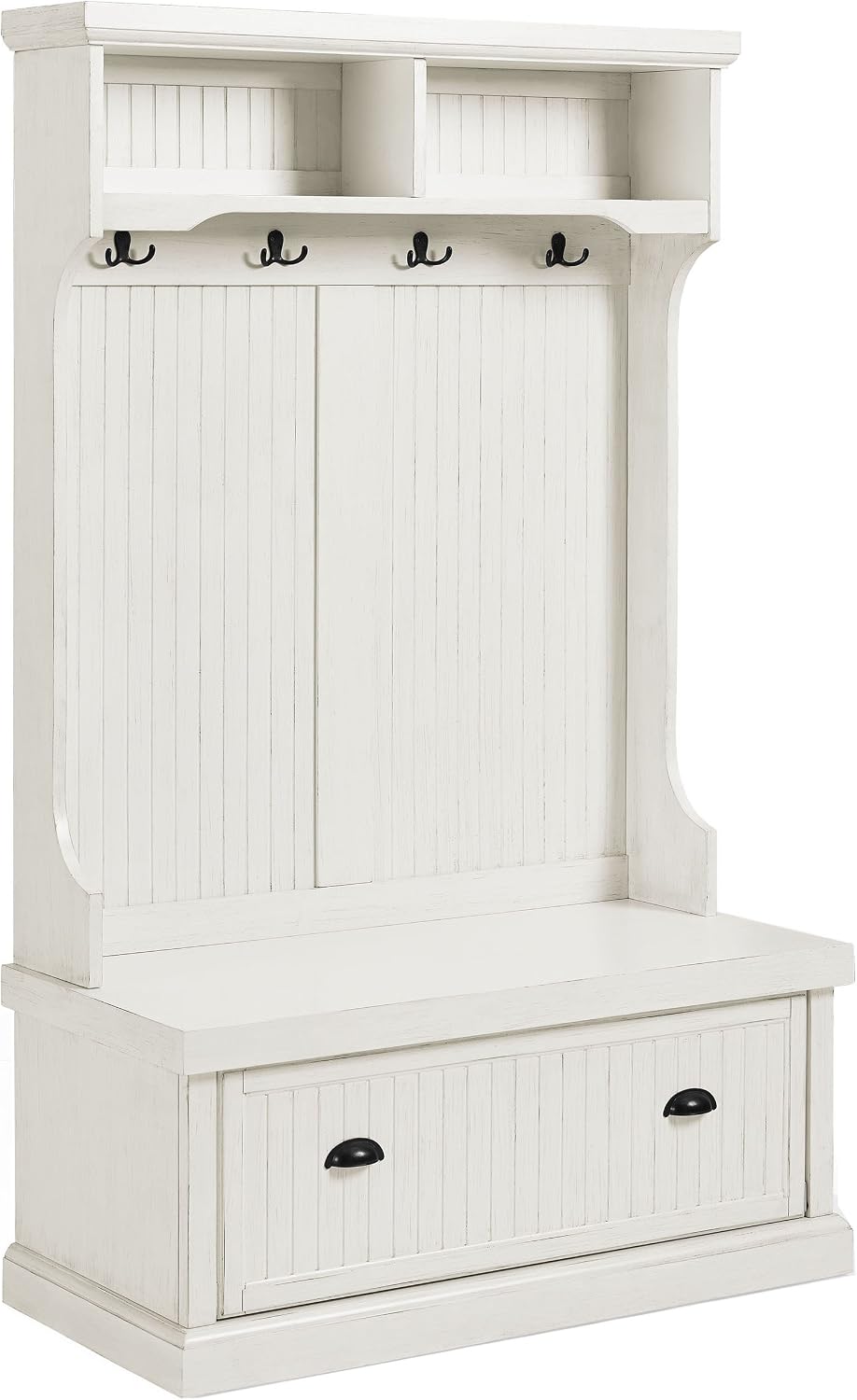 Crosley Furniture Seaside Hall Tree, Shoe Rack Bench