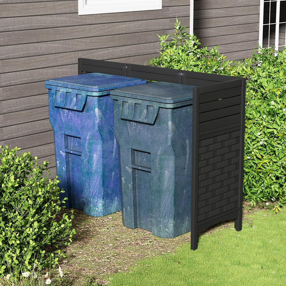 KINYING Air Conditioner Fence Privacy Screen,4 Panels Pool Equipment Trash Ca...