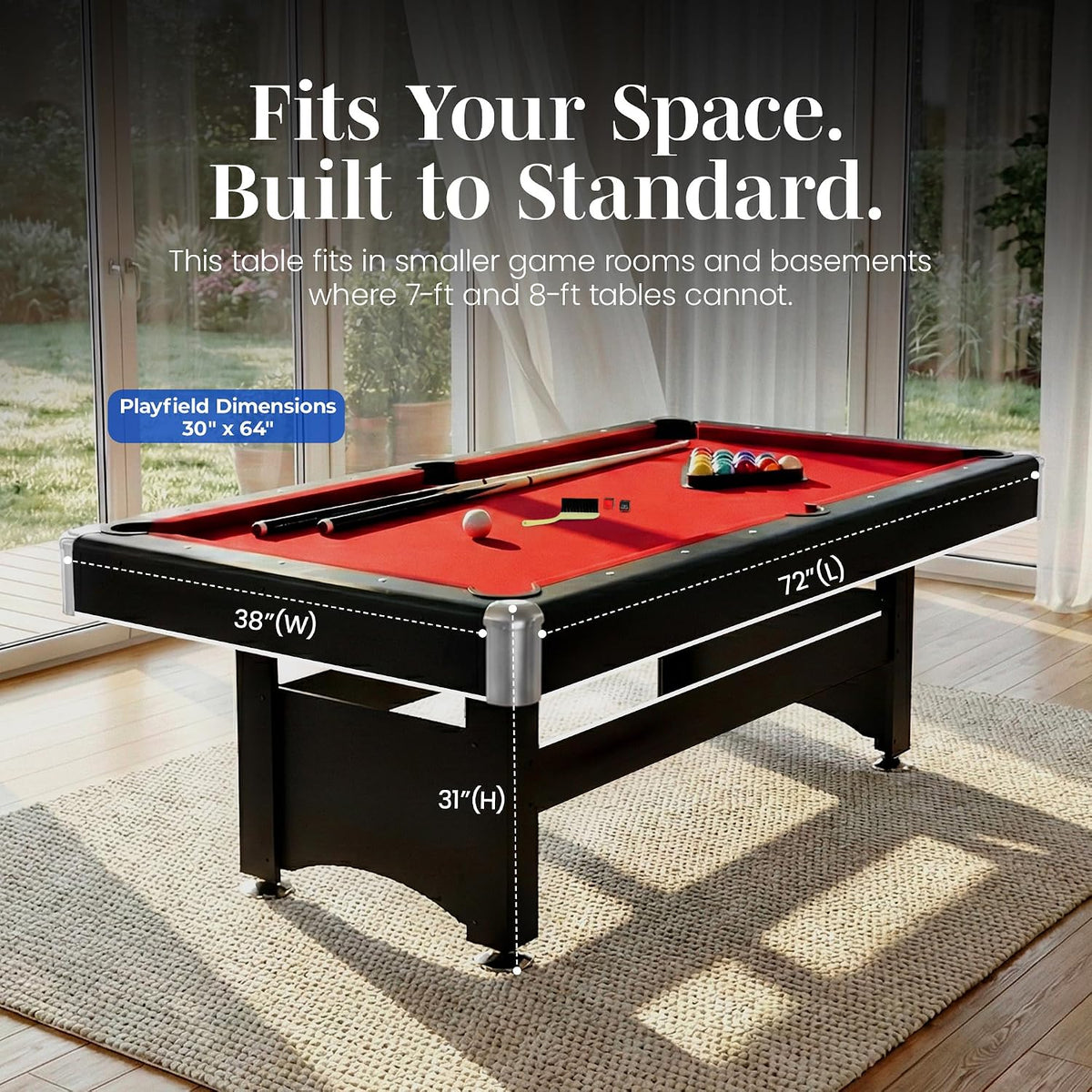 hathaway spartan pool table & ping pong top on a desk or shelf