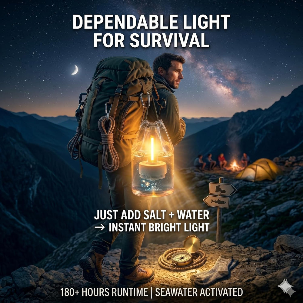 Emergency Lantern, Battery-Free Light for Power Outages, Hurricane Preparedne...