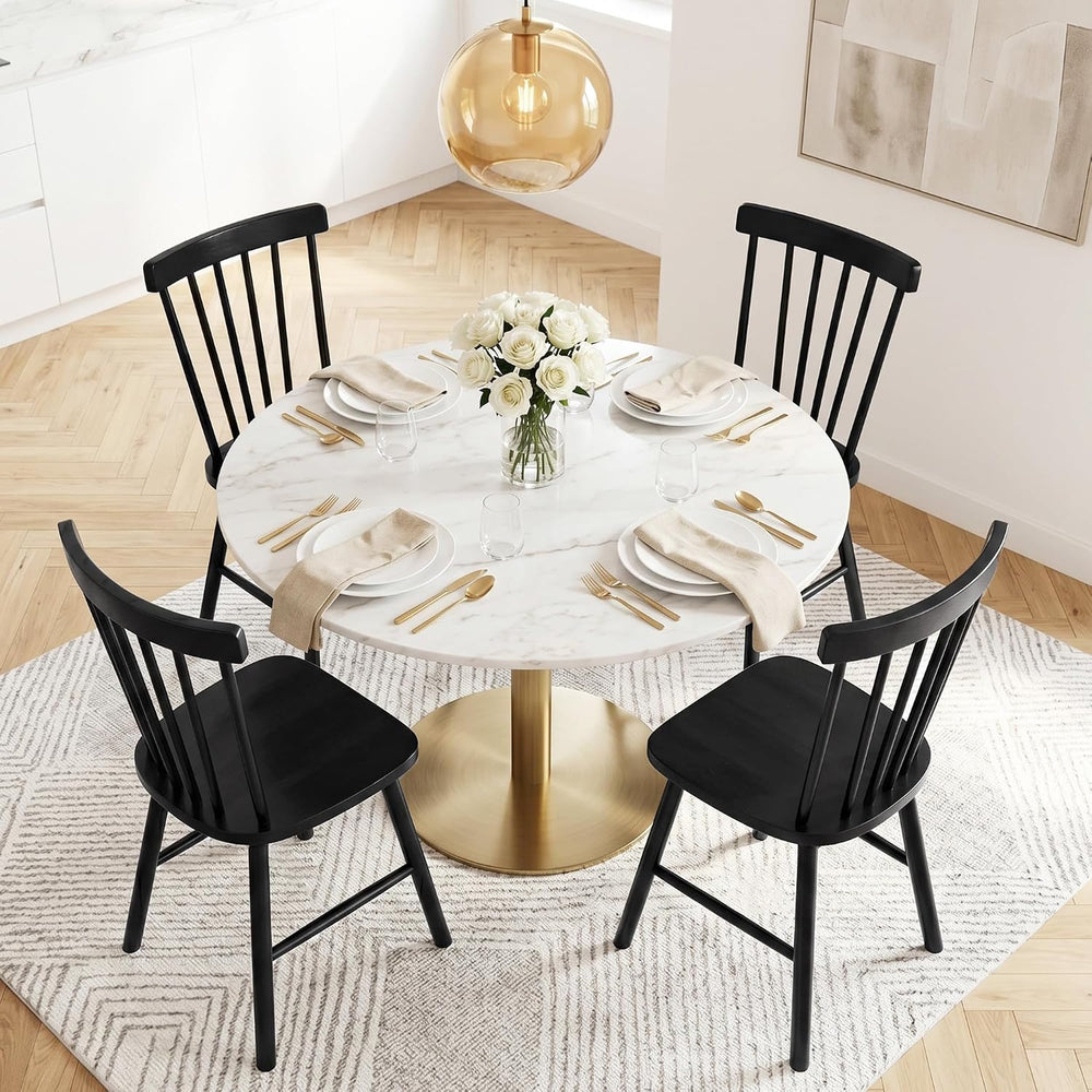 DUHOME Windsor Dining Chairs Set of 2,Farmhouse Style Spindle Back Chairs