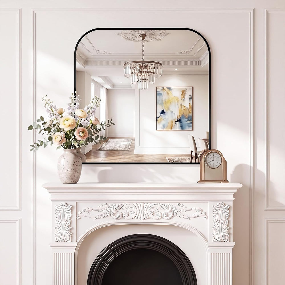 Bathroom Mirrors for Over Sink, 2 Pack 30”x30” Black Vanity Mirror