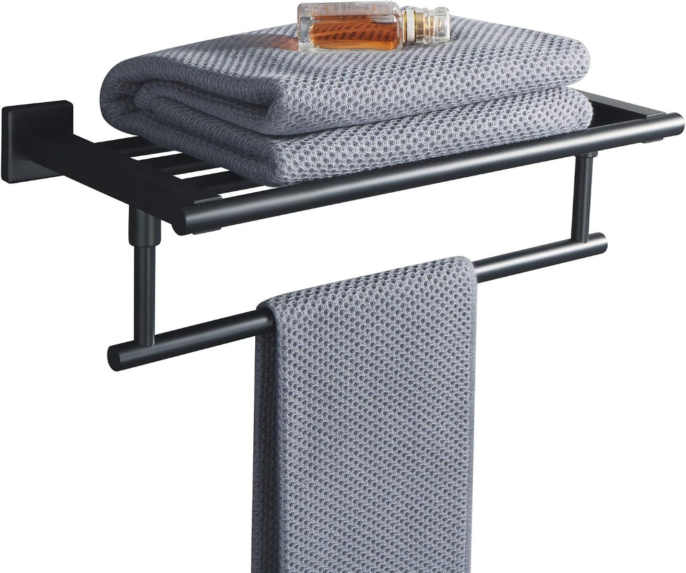 Alise Towel Racks for Bathroom Wall Mount 16 Inch,Matte Black