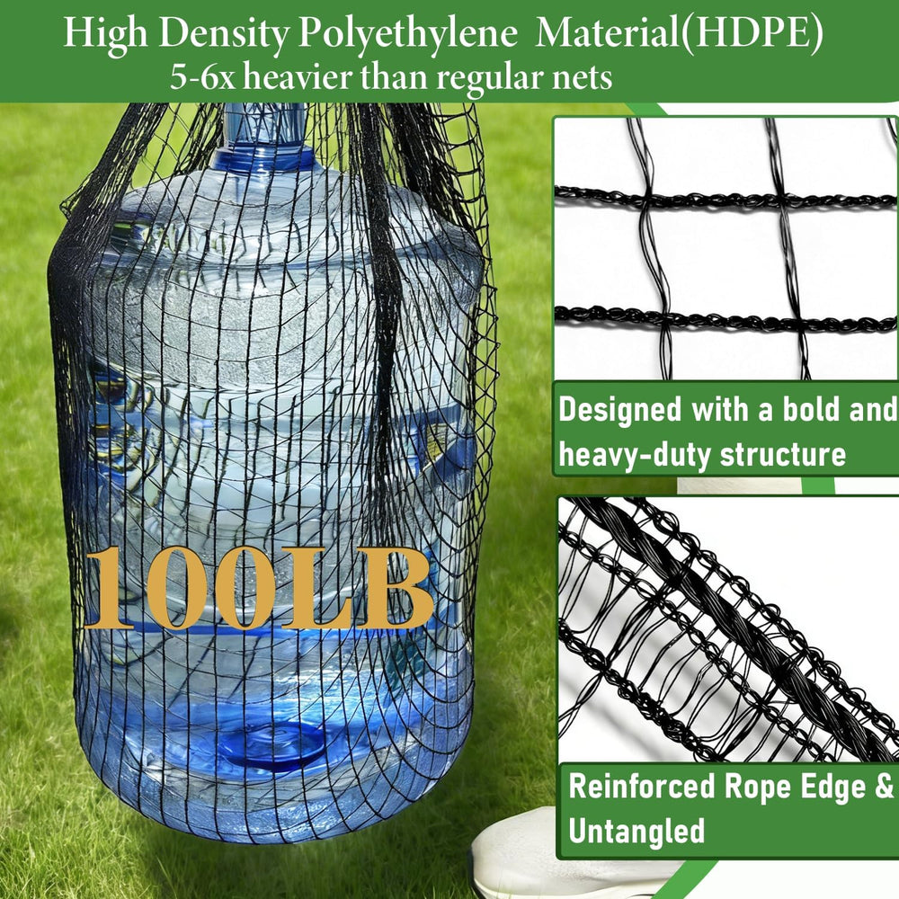 4 x 100ft Deer Fence Netting, Heavy Duty Deer Netting, 55GSM Deer Fence for G...