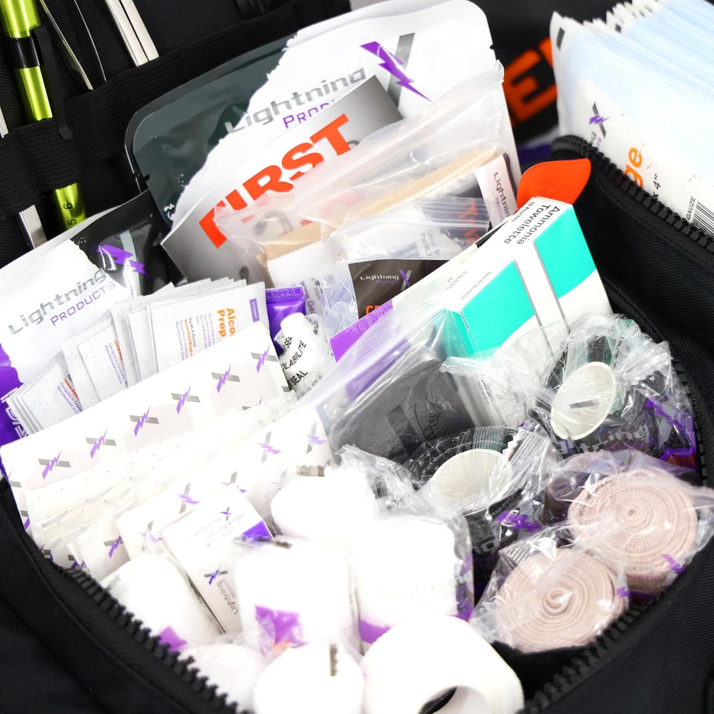 Lightning X Value Compact Medic First Responder EMS/EMT Stocked Trauma Bag w/...