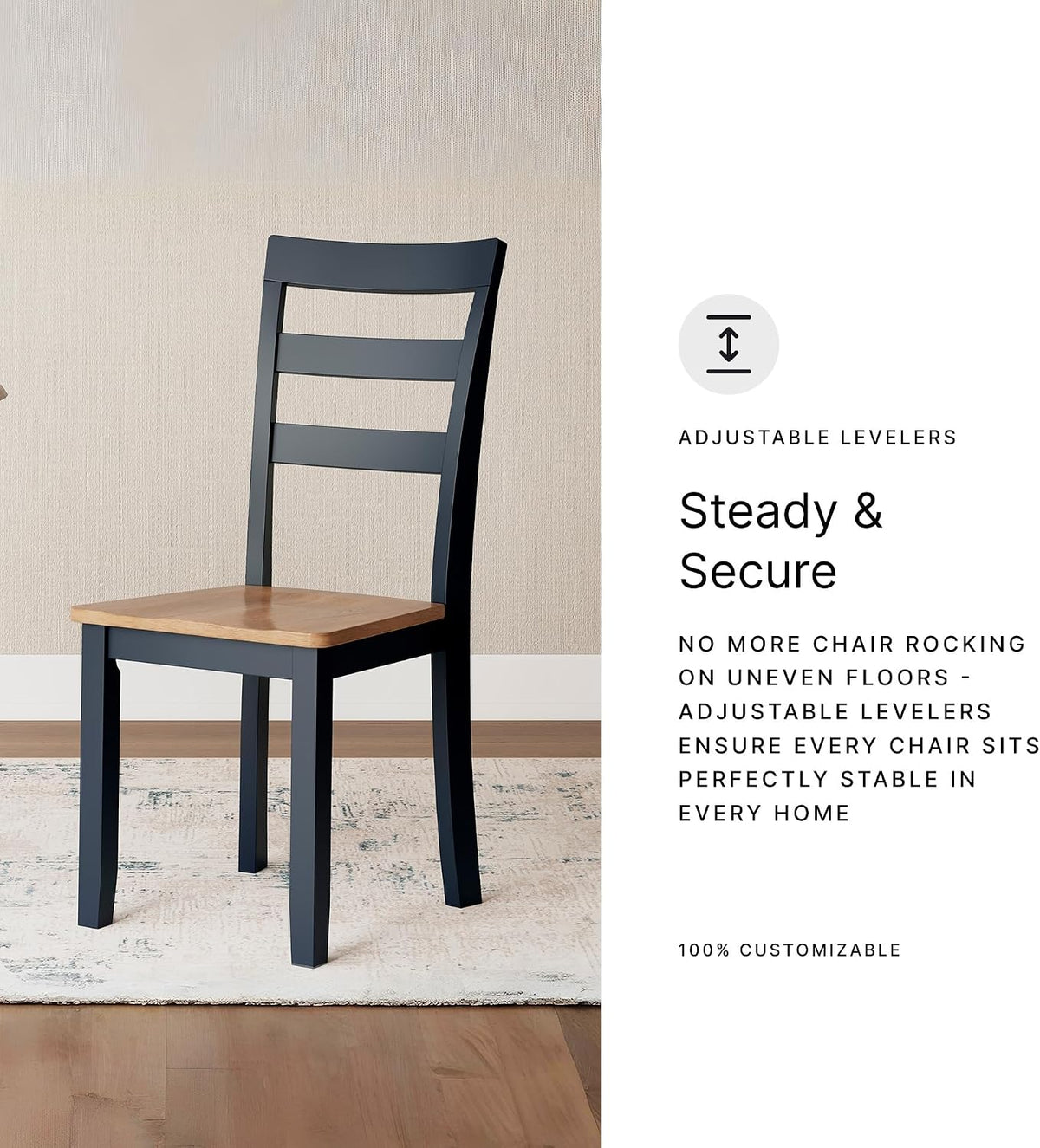 Signature Design by Ashley Gesthaven Ladder Back Dining Chairs, Set of 2