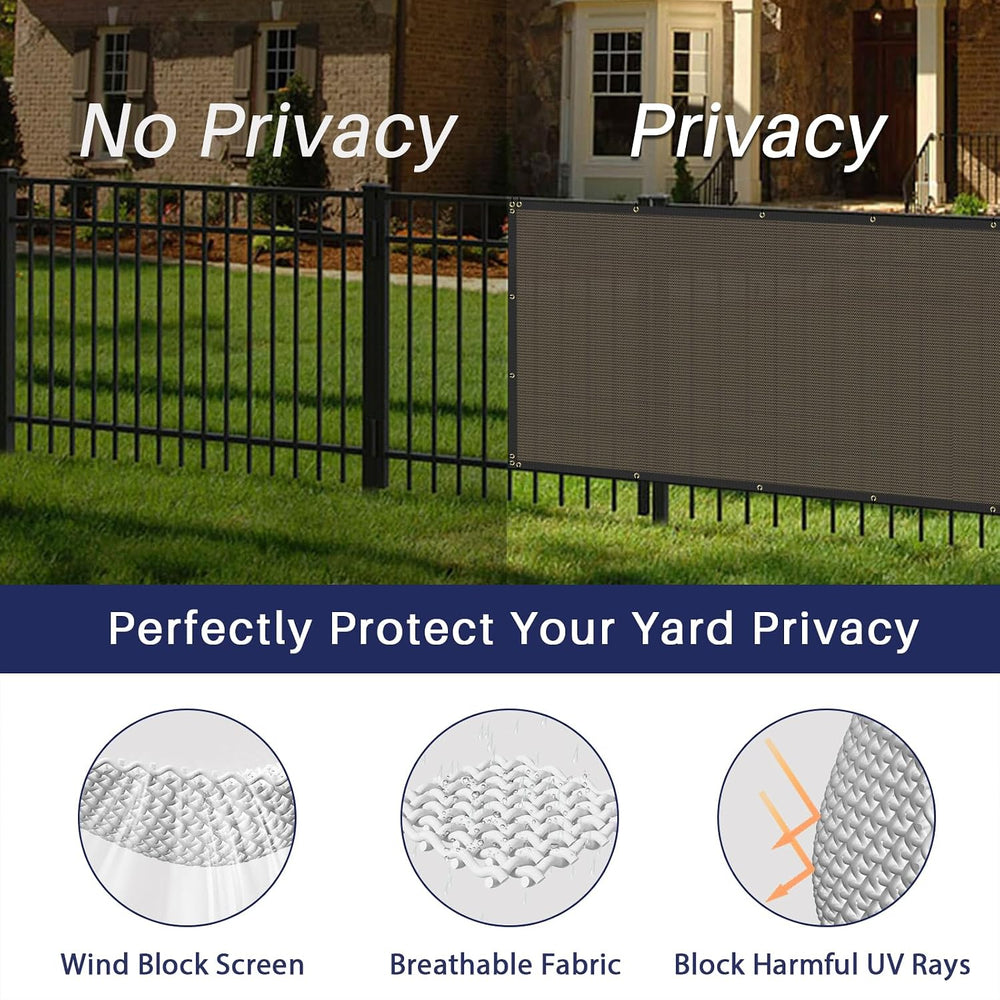 Windscreen4less 4' x 50' Privacy Fence Screen Heavy Duty Windscreen F...