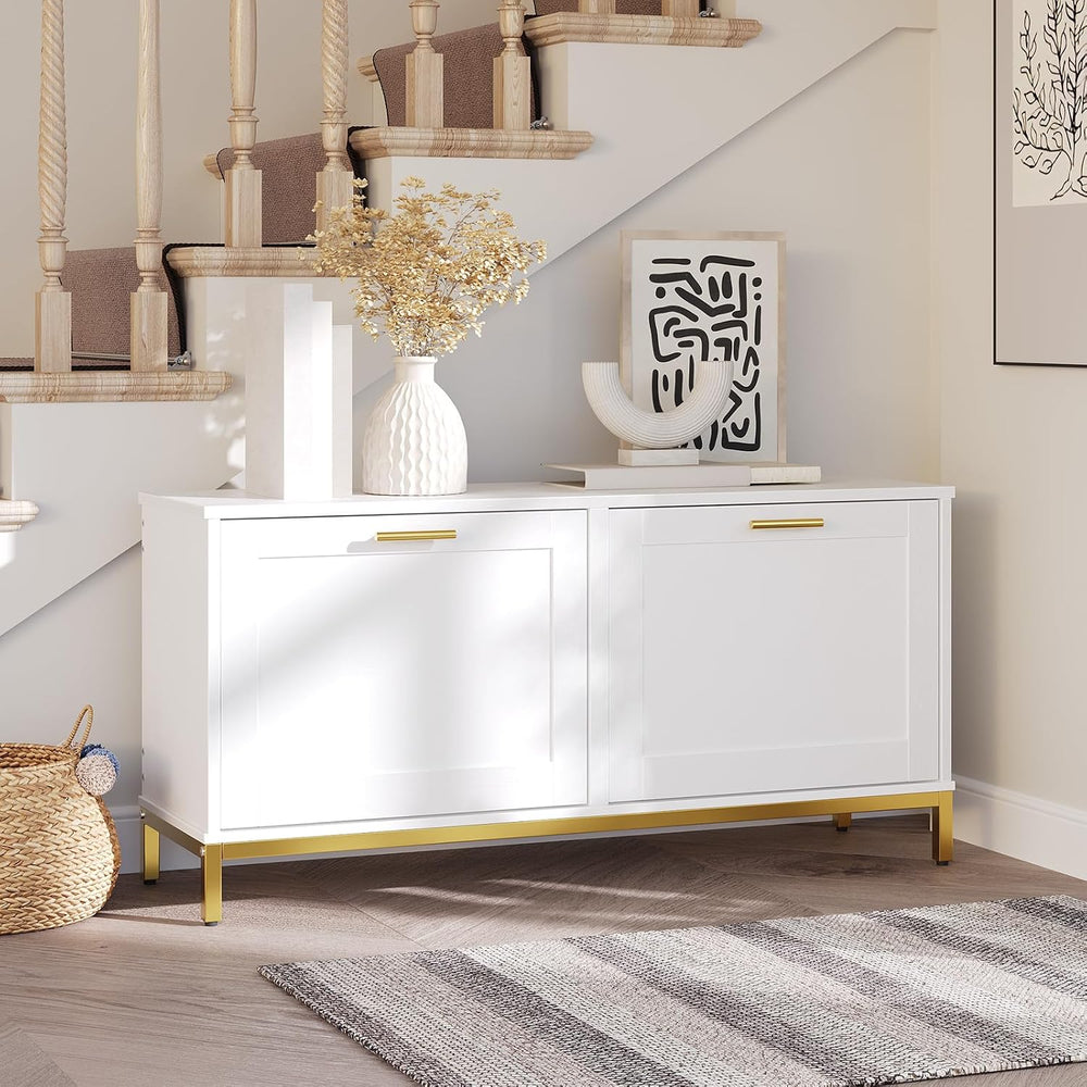 HOOBRO Shoe Bench with Storage, Shoe Storage Bench with 2 Flip Drawers