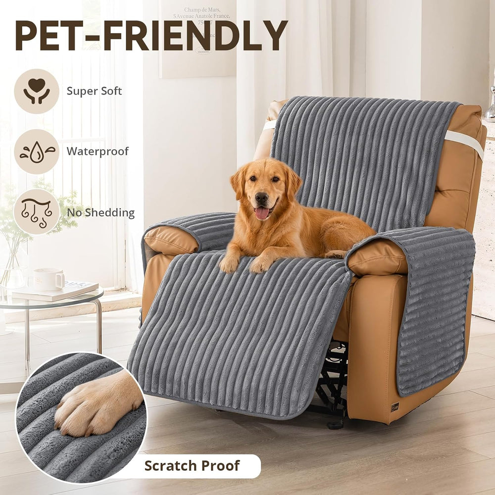 Waterproof Recliner Chair Covers with Arms for Dogs Washable