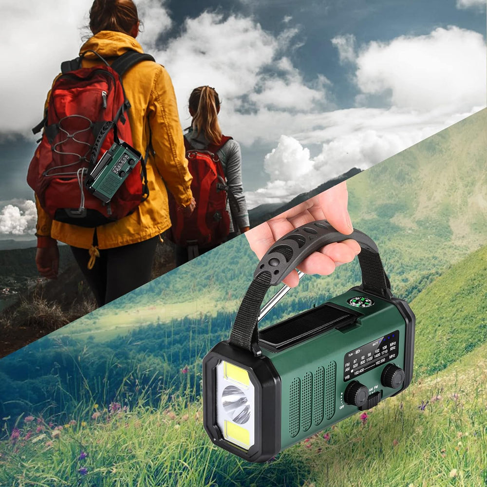 Leaton Hand Crank Emergency Radio, NOAA Weather Radio AM/FM,10000mAh