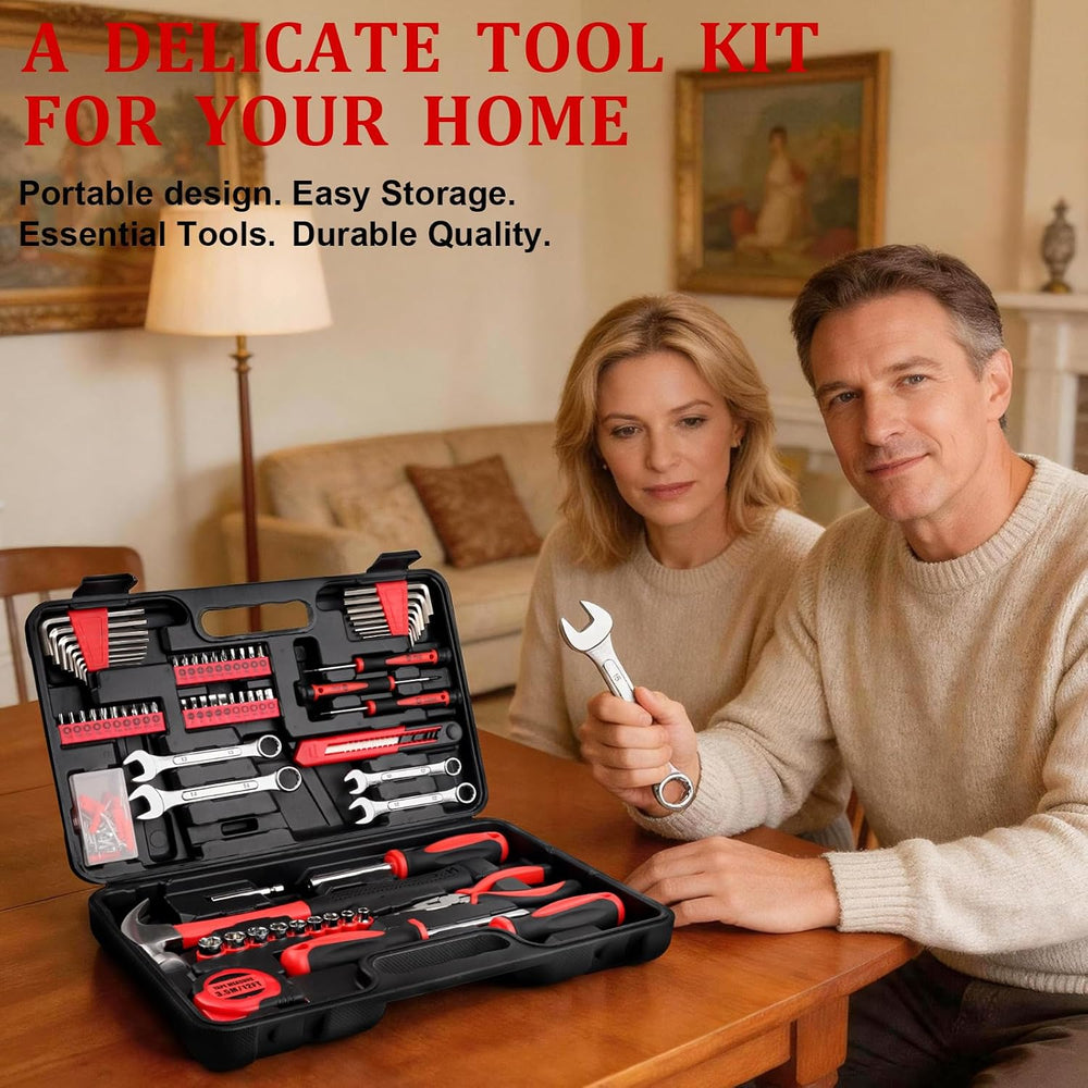 WINNER 175-Piece Home Tool Kit and Mechanics Tool Set with Wrenches and Socke...