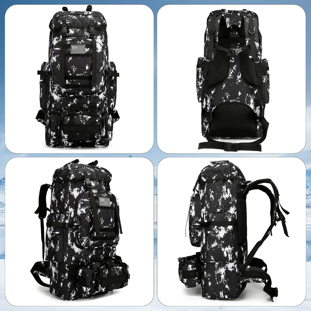 King'sGuard 100L Camping Hiking Backpack Molle Rucksack Military Camping ...