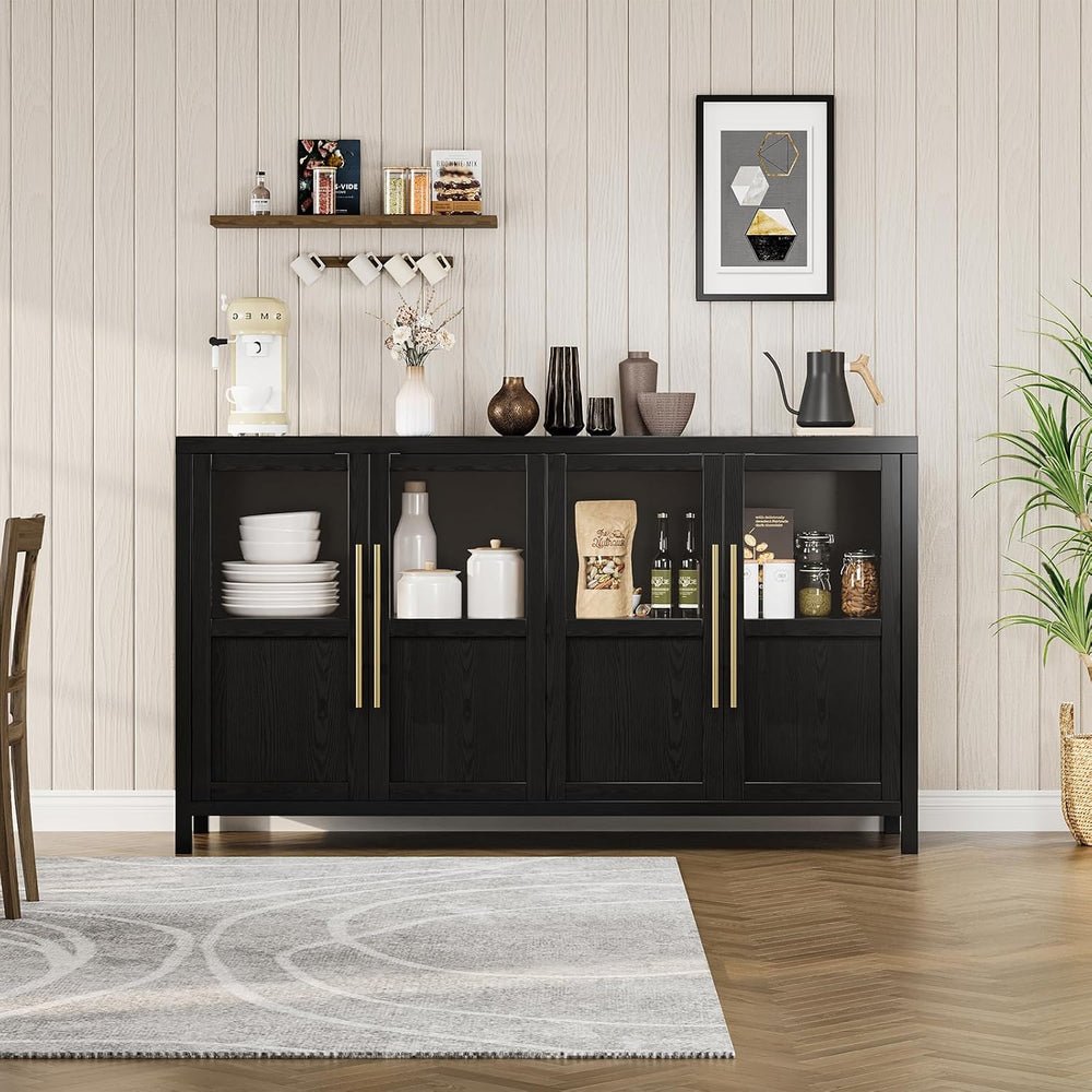 Garvee 55“ Large Buffet Cabinet with Storage, Sideboard Buffet Cabinet with G...