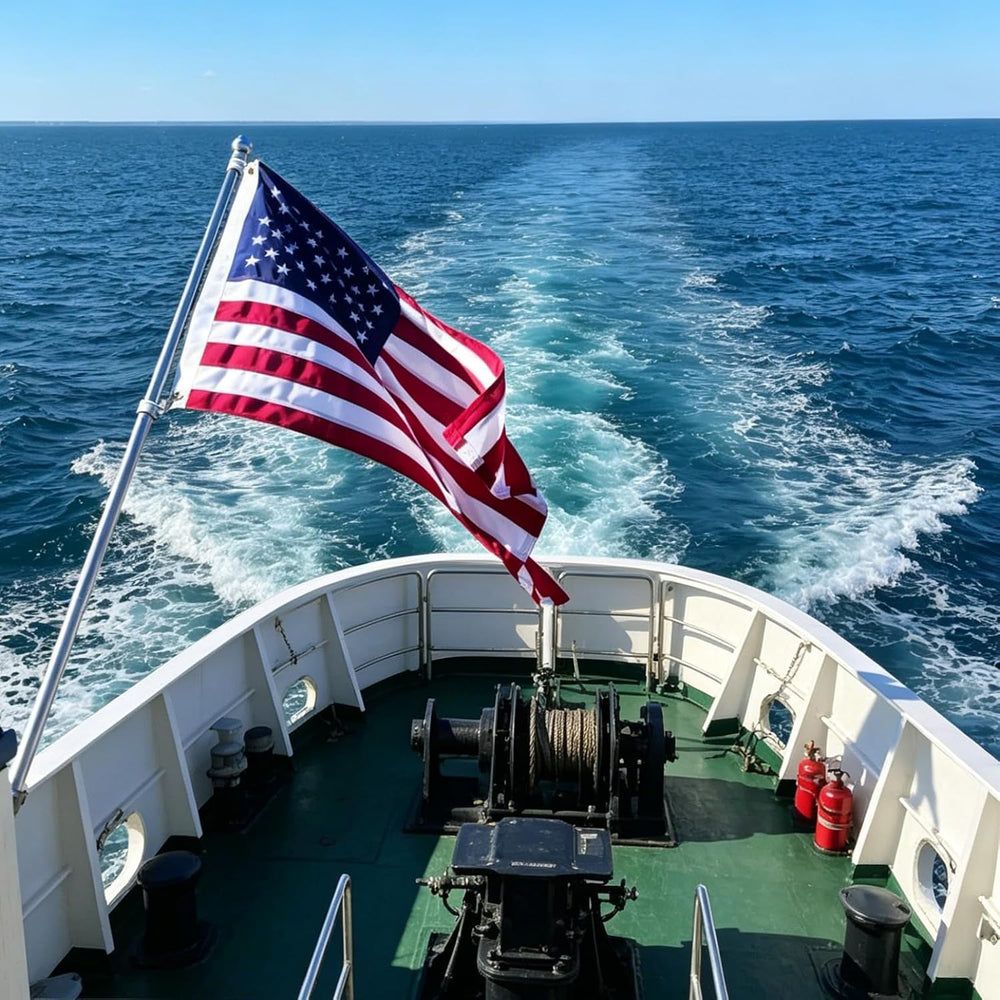Cotton American Flag for Outside 4x6 Ft, Heavy Duty 100% Cotton USA Flag with...