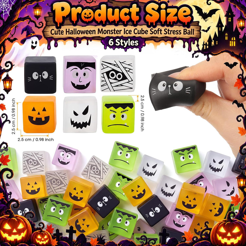 Thenshop 120 Pcs Halloween Ice Cube Balls Bulk Party Favors 6 Designs