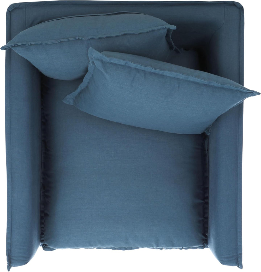 Safavieh Mercer Collection Joey Arm Chair, Blue
