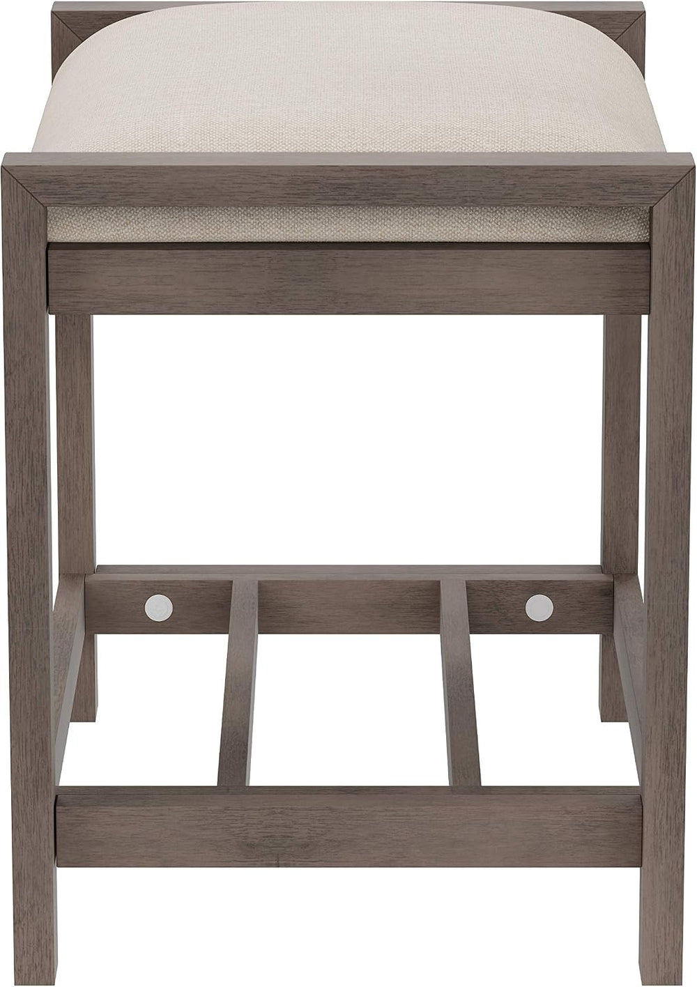 Hillsdale Furniture Amelia Vanity Stool, Antique Gray