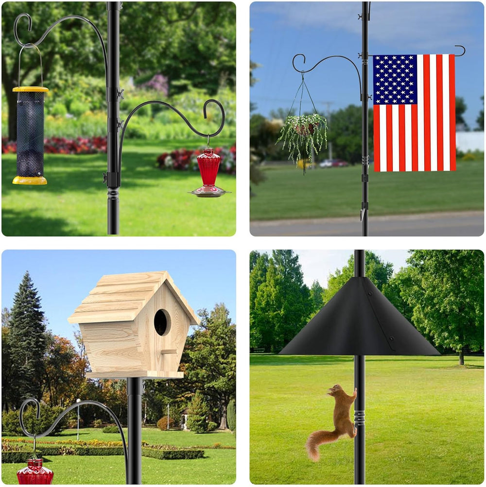 Bird Feeder Pole 118 Inch Outdoor Bird House Mount Kit