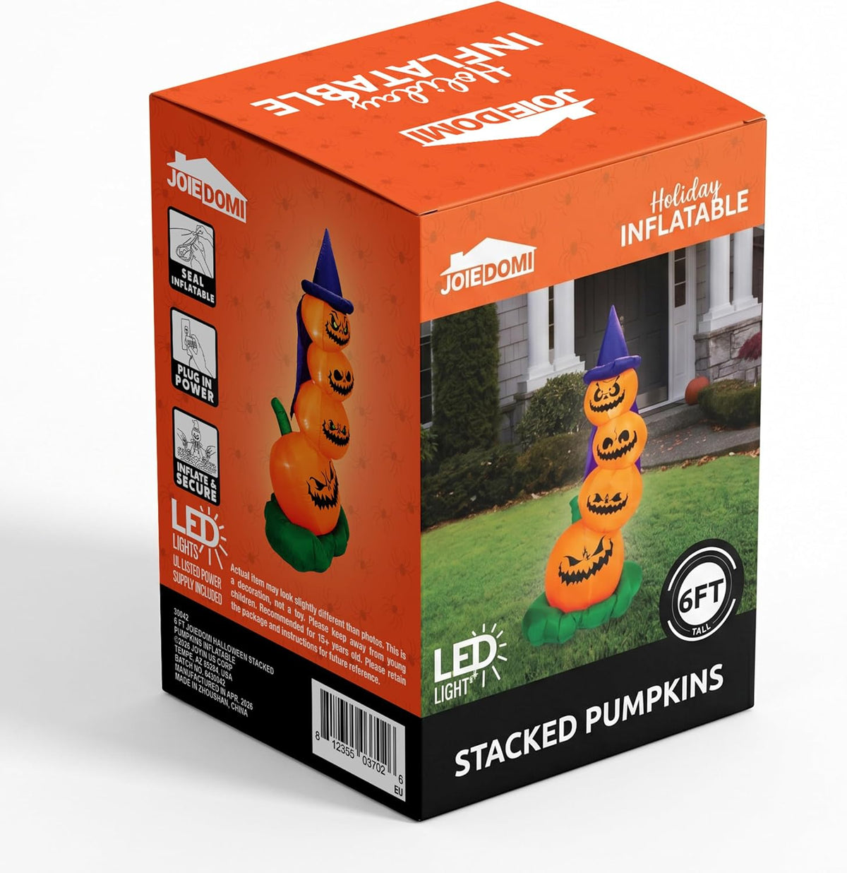 Joiedomi 6 FT Halloween Inflatables Outdoor Pumpkins