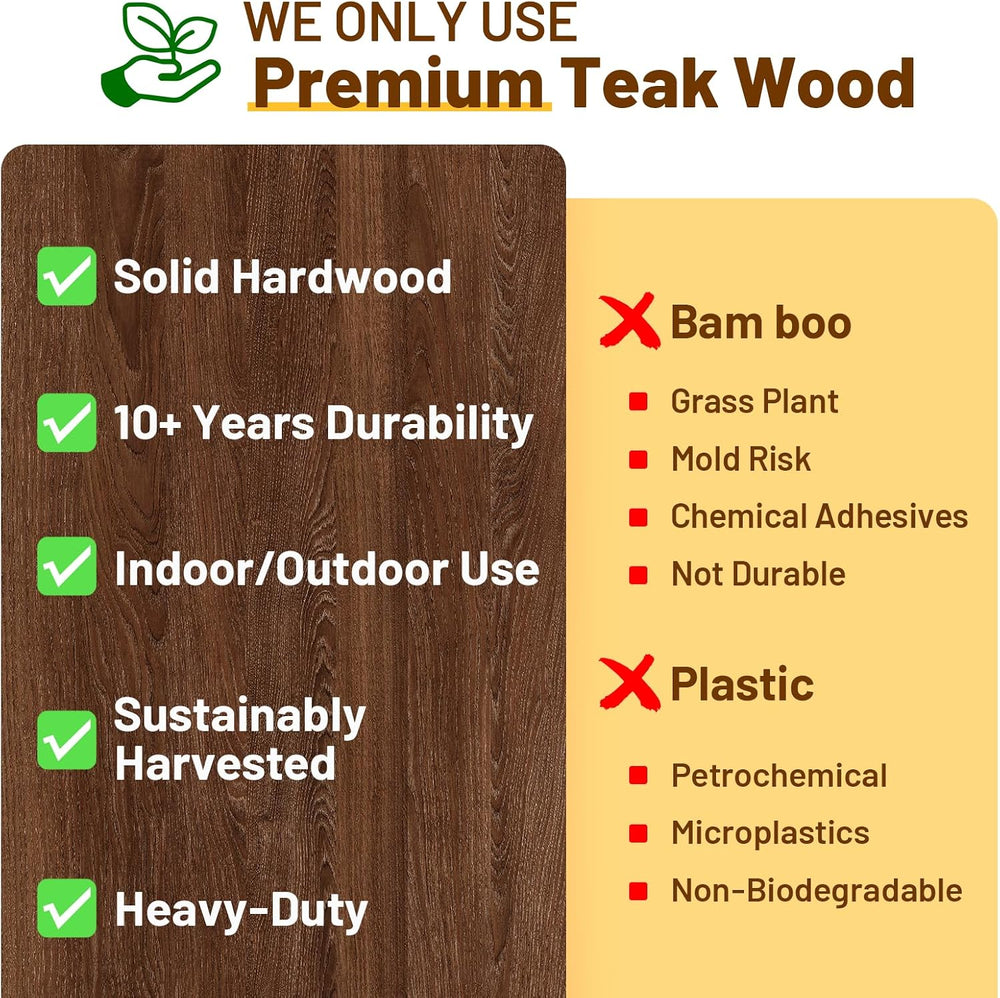 18" Premium Teak Corner Shower Bench with Shelf, Solid Teak Shower Stool...