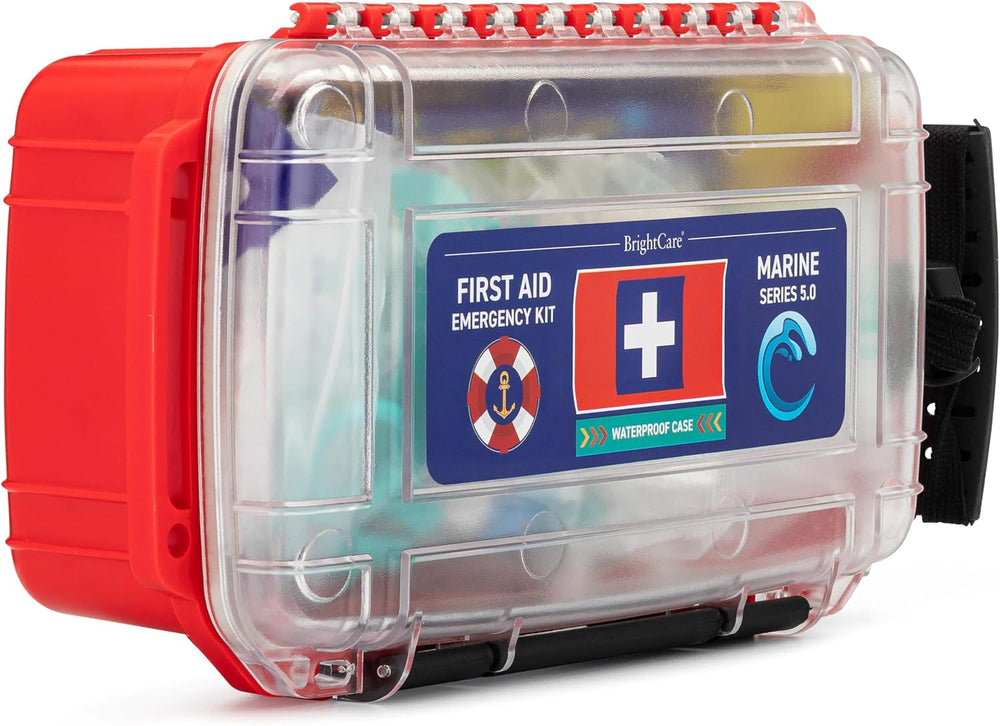 Marine Waterproof First Aid Kit for Boat, Kayak, Sailing & Beach