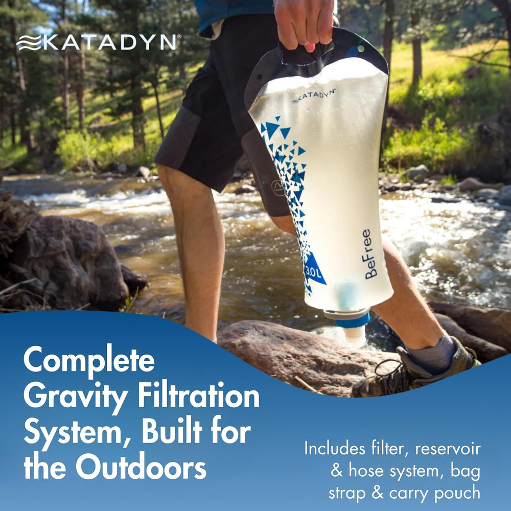 Katadyn BeFree Gravity Water Filter 3L for Camping, Backpacking & Hiking
