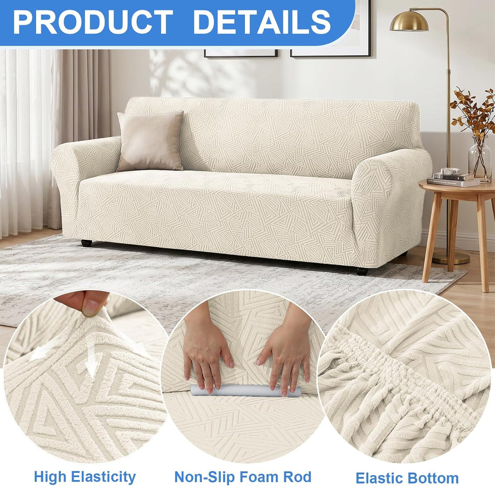Stretch Couch Covers for Sofa, Fits Sofas 35"-45", Charcoal Gray