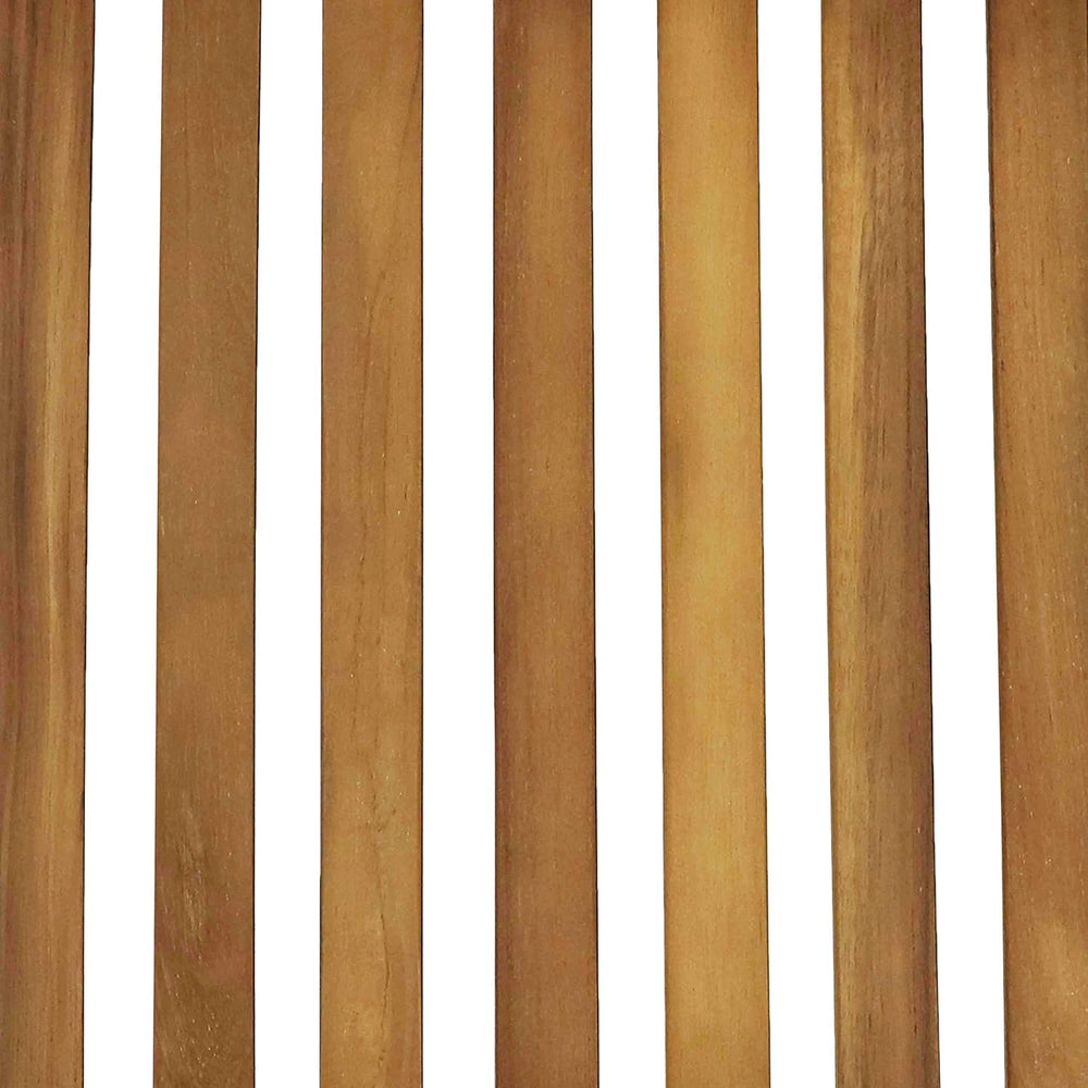 Sunnydaze Outdoor Wooden Teak Folding Patio Chairs, 37” H, Brown, Set of 2