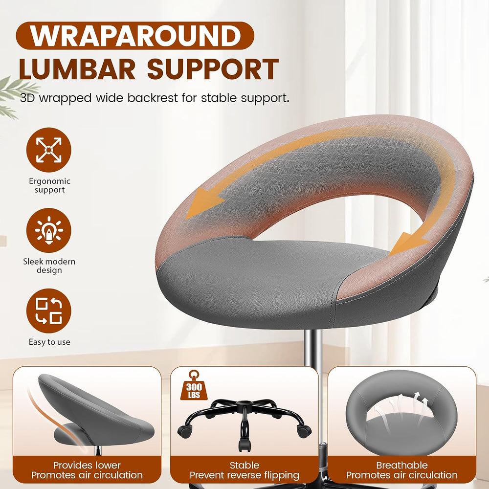 Drafting Chair for Standing Desk, Counter Height Rolling Stool