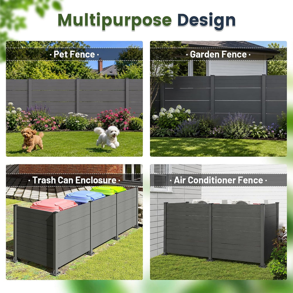 Domi 50" W x 49" H Outdoor Privacy Screen, Air Conditioner Fence, 4...