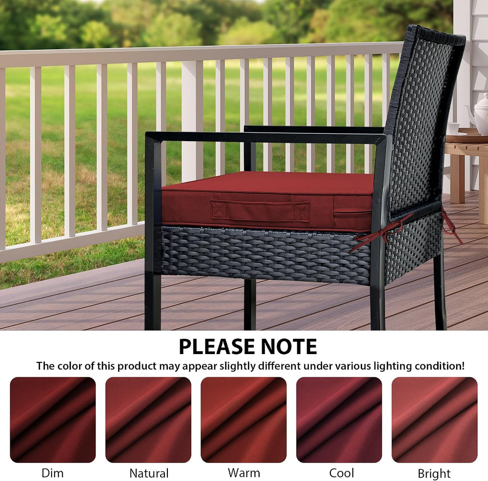 IPYNBAP Outdoor Chair Cushions Set of 4 -Waterproof Outdoor Seat Cushions for...
