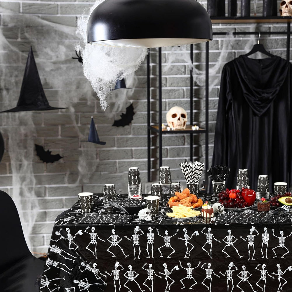 Funnymoom 452 Pcs Halloween Skeleton Party Decoration Supplies, Serves 50