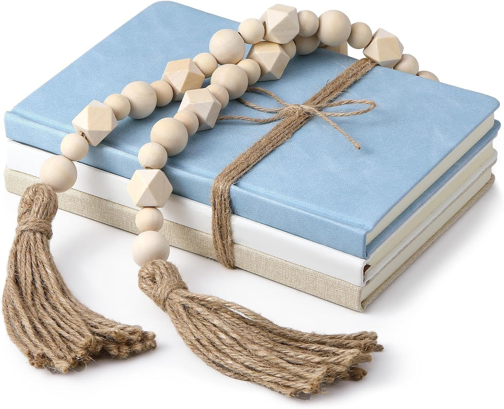 Feifeiya 3 Pieces Faux Decorative Books Set for Home Decor,Gray Blue