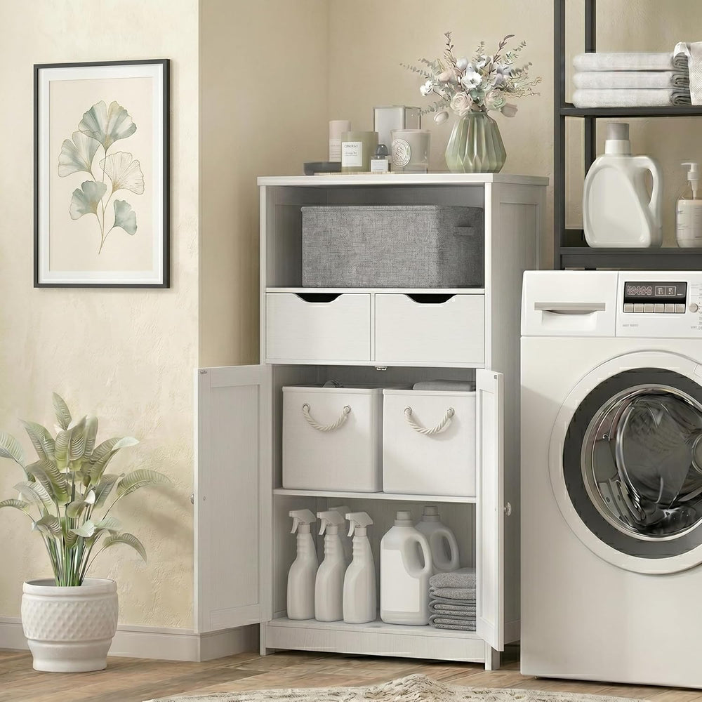 Vongrasig Bathroom Storage Cabinet, 42.5" H Freestanding Floor Cabinet